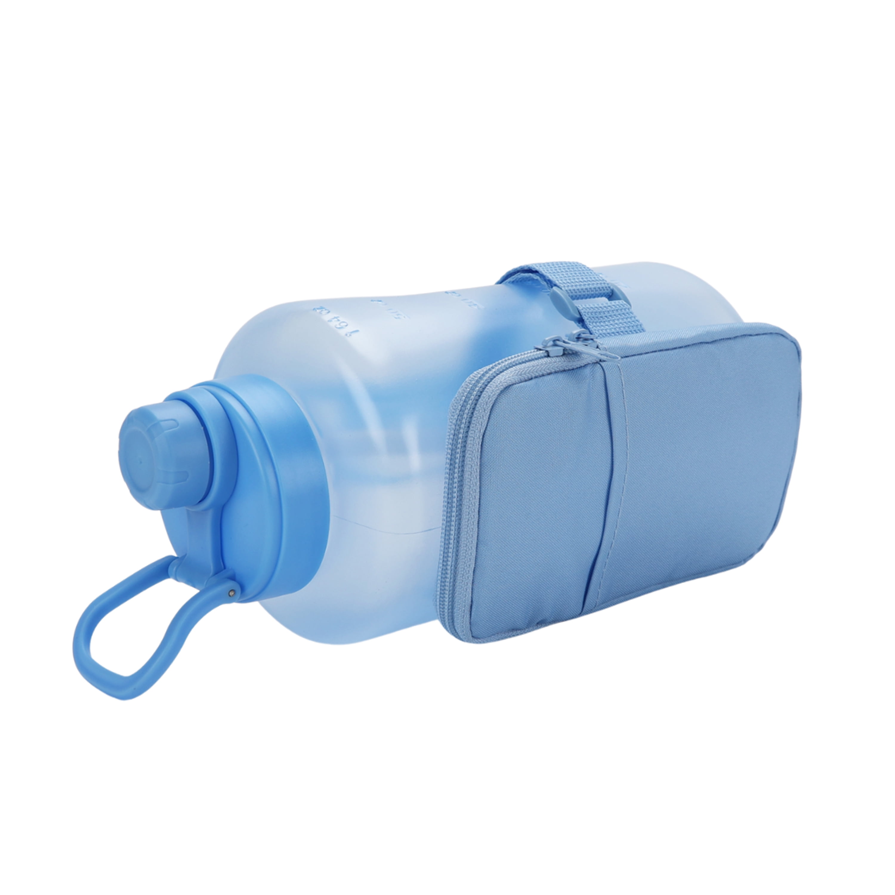Mainstays 64 oz Blue Plastic Water Bottle and Accessory Bag