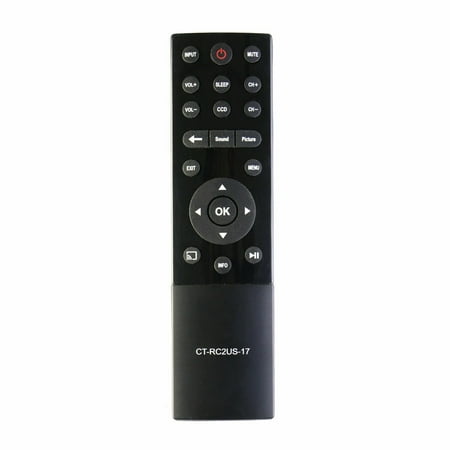 New CT-RC2US-17 Replace Remote for TOSHIBA Smart LED HDTV TV 55L621U 65L621U