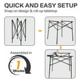 thumbnail image 4 of PORTAL Lightweight Folding Camping Table, Aluminum Roll Up Folding Square Table with Carry Bag for Picnic, Backyards, BBQ, 4 of 8
