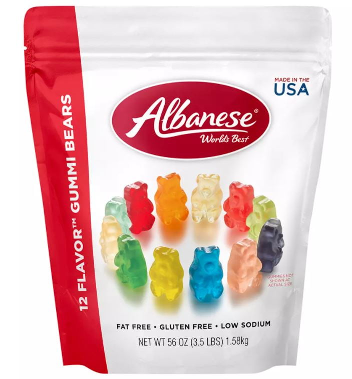 12 Flavor Gummi Bears 56 oz