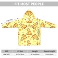 thumbnail image 3 of Cheese,Women's Oversized Wearable Blanket Hoodie, Blanket Sweatshirt,Flannel Pullover Blanket, 3 of 9