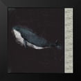 thumbnail image 2 of JMB Designs 15x15 Black Modern Framed Museum Art Print Titled - Blue Whale, 2 of 5