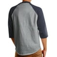thumbnail image 3 of Ma Croix Men's Raglan 3/4 Sleeves Casual Cotton Baseball Jersey T-Shirt, 3 of 4