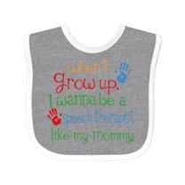Inktastic Speech Therapist Like Mommy Boys or Girls Baby Bib