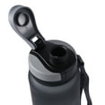 thumbnail image 3 of Botella de agua potable deportiva de gran capacidad, taza de viaje en bicicleta portátil a prueba de fugas, 1L, gris, 3 of 3