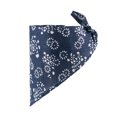 thumbnail image 3 of Cotton Linen Pet Bandana Bib Triangle Neck Decoration Geometric Pattern Twill Weaving Red Navy All Seasons, 3 of 5