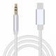 thumbnail image 1 of Cable auxiliar para coche, adaptador de cable de audio estéreo auxiliar de 0.138 in compatible con estéreo de coche, altavoz, auriculares, -3,3 pies (blanco), 1 of 5