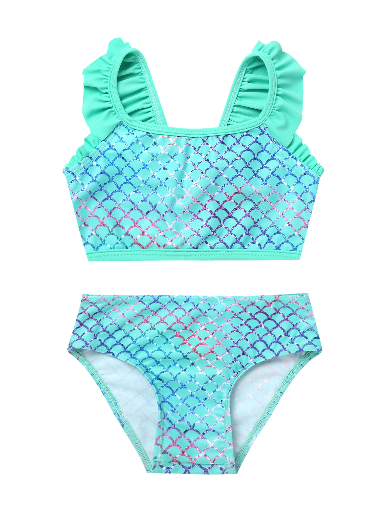 CHICTRY Kids Little Girls 2Pcs Mermaid Swimsuit Tankini Tops with ...