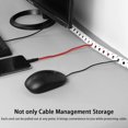 thumbnail image 4 of shiyou-Cable Management Sleeve Cord Organizer Concealer for TV/Computer/Office, 60 Inch Tools & Home Improvement Cable Sleeve Wrap Cover Cord Hider Management Wire Protector for Tidy Desk, 4 of 4