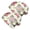 Pioneer Flower Floral Print Pattern-2, variant on Pioneer Flower Floral Print Pattern 2 Pack Slouchy Beanie Hat, Warm Winter Skull Cap with Stretchy Fabric & Soft Texture, Warm Thermal Gifts for Unisex Men Women