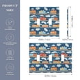 thumbnail image 2 of Yayeee Toggle Light Switch Wall Plate 2-Gang 4.56"x4.48" Decorative Outlet Cover, Blue Cute Train Pattern, 2 of 7