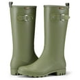 thumbnail image 7 of HISEA Women's Slim Calf Waterproof Tall Rain Boots, Anti-Slip PVC Rubber Boots with Comfortable Insole for Outdoor Work & Walking，Green，Size 8, 7 of 7