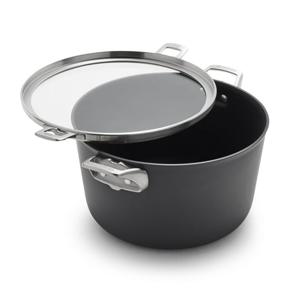 Calphalon Premier Space-Saving Hard-Anodized Nonstick 12-Quart Stock Pot with Lid