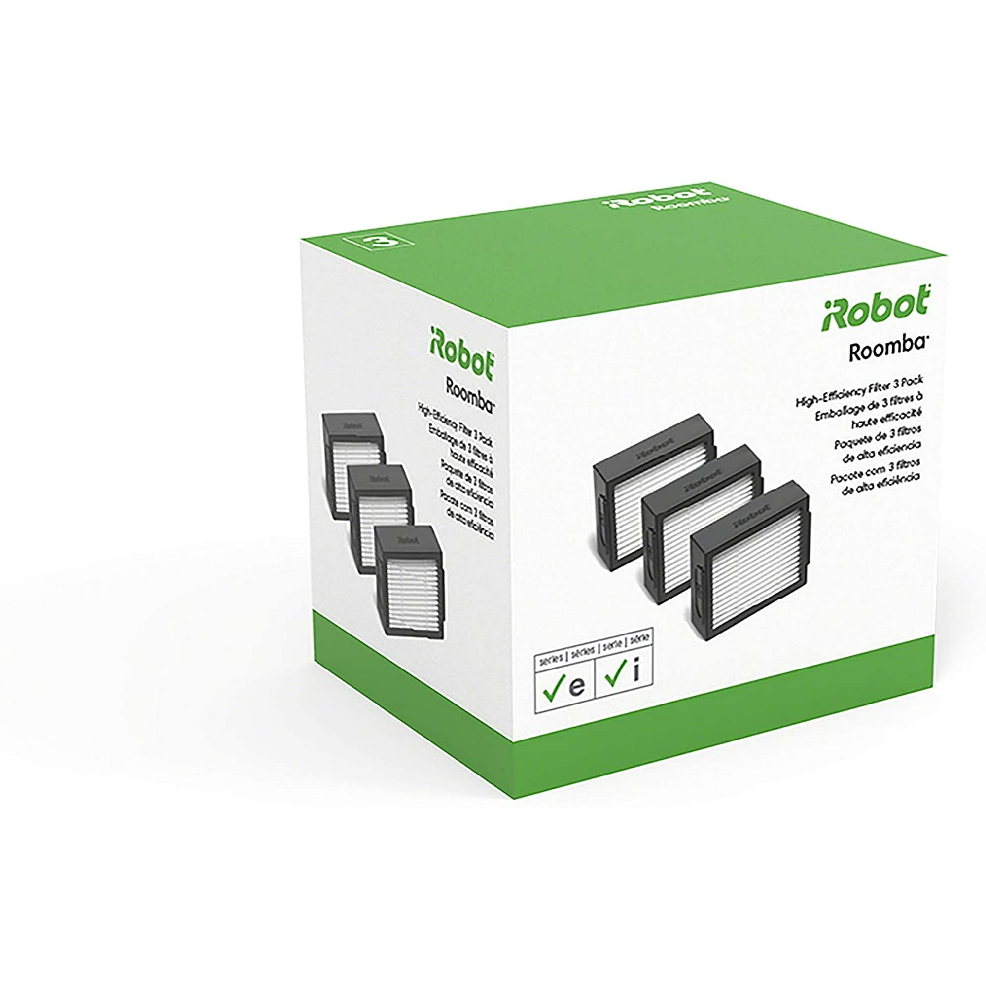 iRobot 4639161 Roomba I & E Series High-Efficiency Filter, 3 Pack White