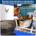 thumbnail image 3 of Chicken Nesting Boxes, 8 Compartment Metal Chicken Egg Laying Box with Lid Cover for Hens/Ducks, Easy Egg Collection Hen Roosting and Coop Use, Blue, 3 of 7