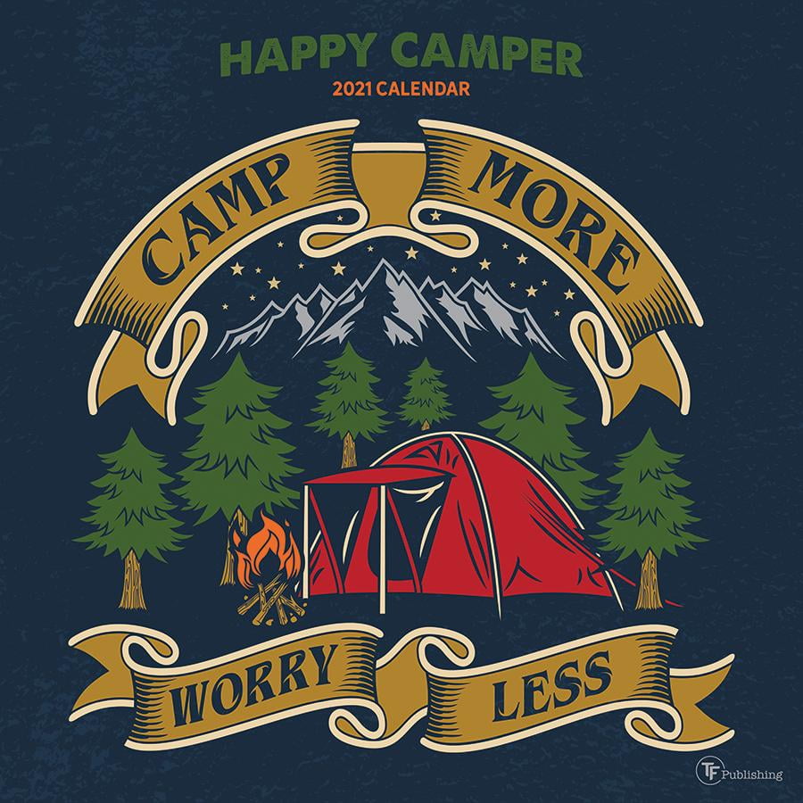 2021 Happy Camper 12"x12" Wall Calendar