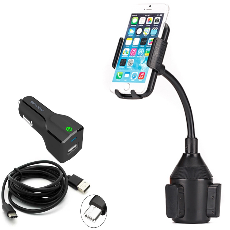 Car Charger with Car Mount for Samsung Galaxy S20/Ultra/Plus Phones