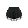 thumbnail image 4 of Rdhnmea Women’s Layered Ruffle Shorts Casual Elastic Waist Lace Bloomers, 4 of 9