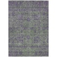 thumbnail image 2 of 3' X 5' Fern Green And Purple Oriental Washable Indoor Outdoor Area Rug, 2 of 5