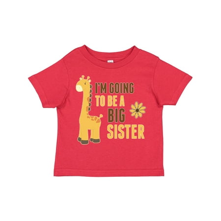 

Inktastic I m Going to Be a Big Sister Giraffe Gift Toddler Toddler Girl T-Shirt