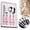 Light Pink, variant on Clamp Handle Kitchen Stainless Steel Silverware Tableware Flatware Cutlery Set Steak Knife Fork Spoon Teaspoon Western Tableware Set Blue