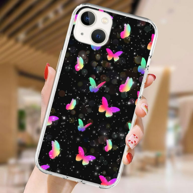 CASELIX iPhone 12 Pro Case Cute Glitter Butterfly Print iPhone 12