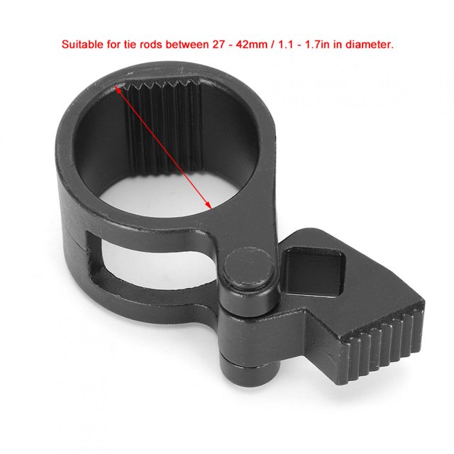 Llave de barra de acoplamiento, herramienta de extremo de barra de acoplamiento interna universal 27-42 mm/1.1-1.7in Pi?ón de cremallera de la barra de dirección Amonsee No