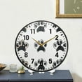 thumbnail image 4 of Yayeee Wall Clock Battery Operated 9.5" Silent Quartz Non-Ticking for Living Room Decor, Cartoon Cat Paw, 4 of 8