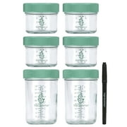 Sage Spoonfuls, Glass Baby Food Storage Jars, 6 Pack (1 Pack)