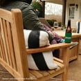 thumbnail image 6 of Titan Great Outdoors Grade A Teak 59in Bow-Back Bench, Indoor Outdoor Solid Wood Patio Furniture, 6 of 6