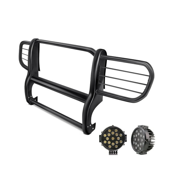 Black Horse Off Road 17EH26MAPLFB Grille Guard Kit for Jeep Liberty