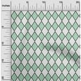 thumbnail image 1 of oneOone Viscose Chiffon Light Mint Green Fabric Argyle Check Quilting Supplies Print Sewing Fabric By The Yard 42 Inch Wide, 1 of 4