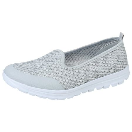 

Blphud Casual Shoes Women Clearance Summer Shoes for Women 2024 Shoes for Women Women Casual Shoes Fashionable and Simple Solid Color New Pattern Summer Mesh Breathable Non Slip Soft Shoes Grey 39