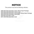 thumbnail image 2 of Transit Auto Front Disc Brake Rotors and Semi-Metallic Pads Kit for Car Mercedes-Benz C230 C240 K8F-100375, 2 of 11