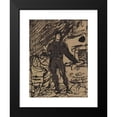 thumbnail image 2 of Benjamin Robert Haydon 14x18 Black Modern Framed Museum Art Print Titled - Figure Study of a Man in a Formal Suit, 2 of 5