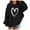 Black, variant on Fleece Zip Hoodie Sweatshirts for Girls - Soft Long Sleeve Pullover Stylish Butterfly Smiley Face Shirt (White,11-12 Years)