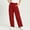 Red women plus size cargo pants a1, variant on Cagogo Women Plus Size Wide Leg High Waisted Cargo Pants with Pockets Casual Solid Loose Long Trousers Activewear Workout Streetwear Y2K Baggy Pants, Gray L