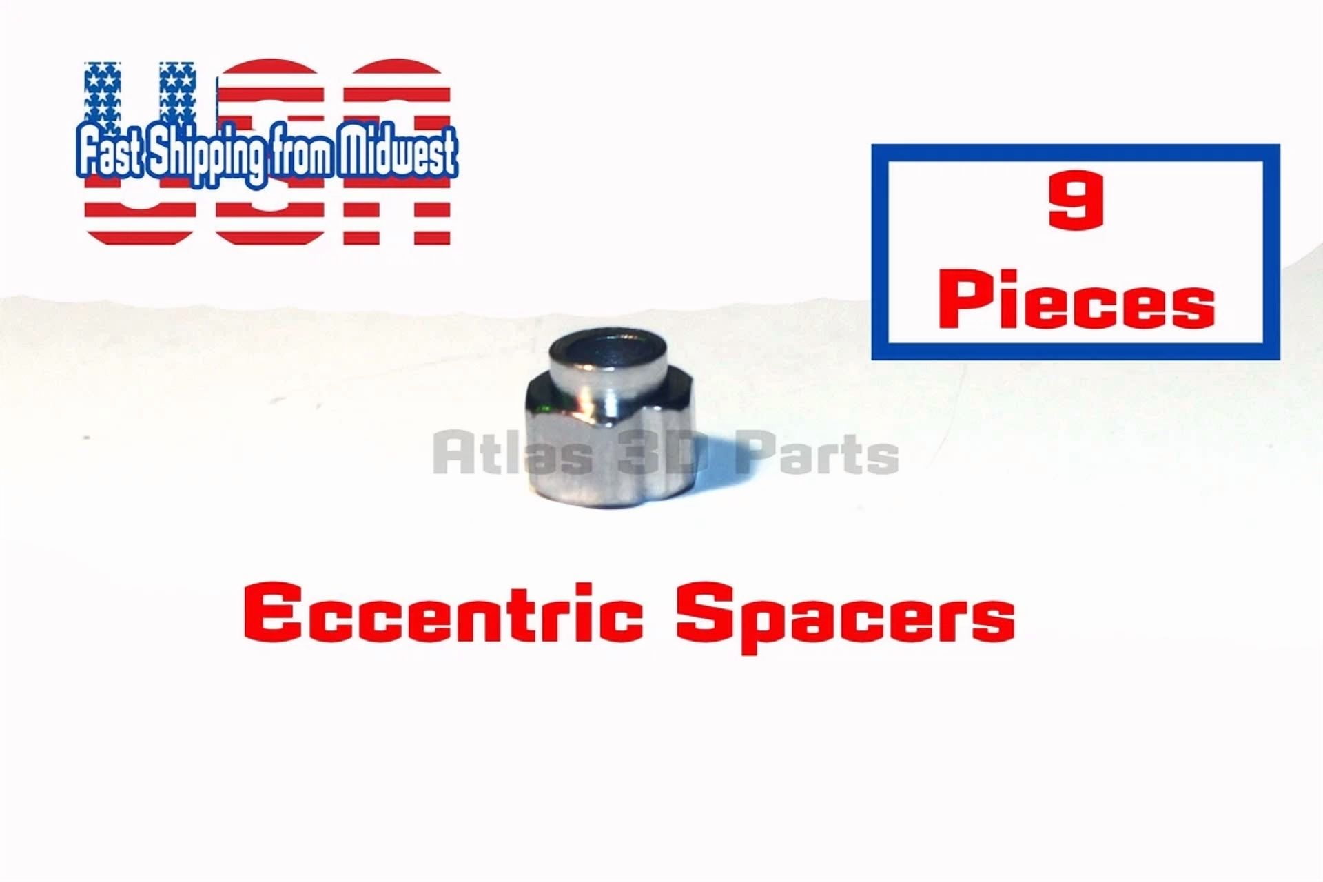 CRESTIN- Eccentric Spacer, 1/4“ M5 (5Mm) (9 Pack) - For V-Wheels