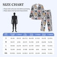thumbnail image 4 of Naloa Dog Men’s Pajamas Set - Long Sleeve Button Down Sleep Shirt and Pajama Bottoms Sleepwear Set-X-Large, 4 of 7