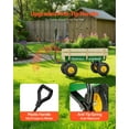 thumbnail image 5 of VEVOR Pull-Along Wagon for Kids, 39 inch Toddler Wagons with Wooden Panels & Handle, Supports up to 330 lbs, All-Terrain Utility Wagon Cart Birthday Present for Kids Gardening Beach, Green, 5 of 9