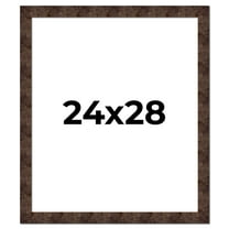 24x28 Frame Brown Burl Real Wood Picture Frame Width 1.625 Inches | Interior Frame Depth 0.5 Inches