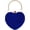 Navy Blue, variant on Heart Shape Evening Bag Party Clutch Handbag Chain Shoulder Bag