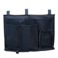 thumbnail image 4 of FRCOLOR Bedside Storage Pouch Multi-pockets Storage Multifunctional Changing Bag Sundries Organizer for Dormitory Bed Camper (Navy), 4 of 8