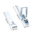 thumbnail image 2 of GETAJGHSD 1Pcs Heavy Duty Truck Tool Box Latch Silver Galvanized Steel for RVs Caravans, 2 of 6