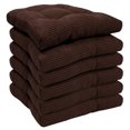 thumbnail image 4 of Fluffy Memory Foam Non Slip Chair Cushion Pad 6 Pack Chocolate, 4 of 5