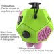 thumbnail image 4 of Cubo de doce lados para reducir la ansiedad y el estrés en adultos. Bloqueador de control y juguete para niños y adultos con TDAH, TDA, TOC o autismo en la escuela. Rojo Verde WMZL-891-4, 4 of 8