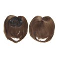 thumbnail image 1 of CAROOTU Seamless Silks-Base Hair Topper Fringe Hairpiece Straight Clip in Forehead Topper with Wispy Bangs, 1 of 7