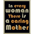 thumbnail image 2 of Homawoo, Richard 15x18 White Modern Wood Framed Museum Art Print Titled - Caring Mother Word Art, 2 of 4