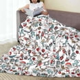 thumbnail image 6 of Fuzoiu Christmas Elements Print Ultra-Soft Micro Fleece Blanket,All Seasons Flannel Throw, Lightweight Blanket for Bed, Sofa, Couch, Movie Night, Camping, and Travel-40"x30", 6 of 7