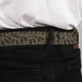 thumbnail image 4 of Buckle-Down Belt, Seatbelt Buckle Belt, Peace Brown Olive, 30 to 44 Inches, 4 of 9